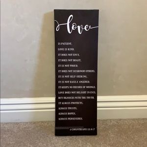 Love-themed canvas